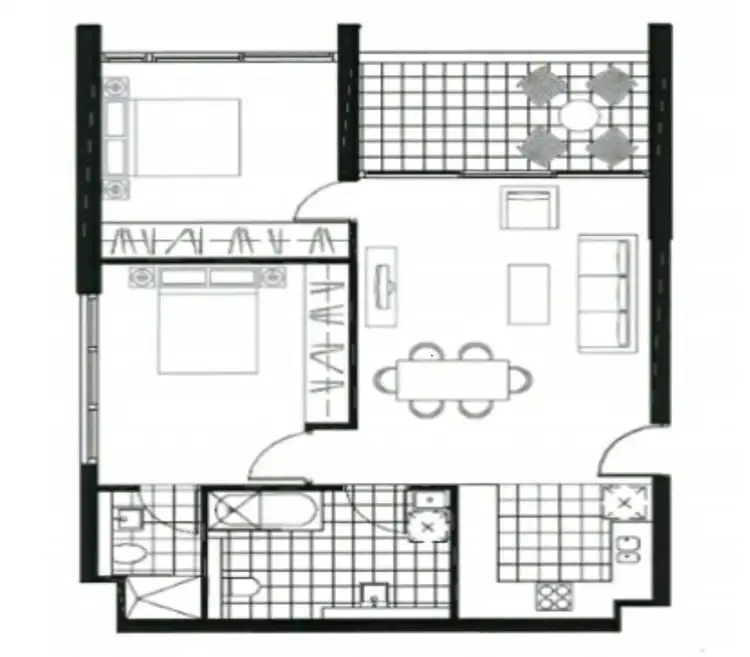 Floorplan of Homely apartment listing, 710/17 Joynton Avenue, Zetland NSW 2017