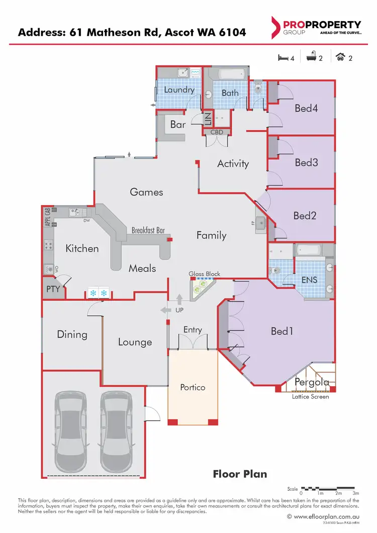 Floorplan of Homely house listing, 61 Matheson Rd, Ascot WA 6104