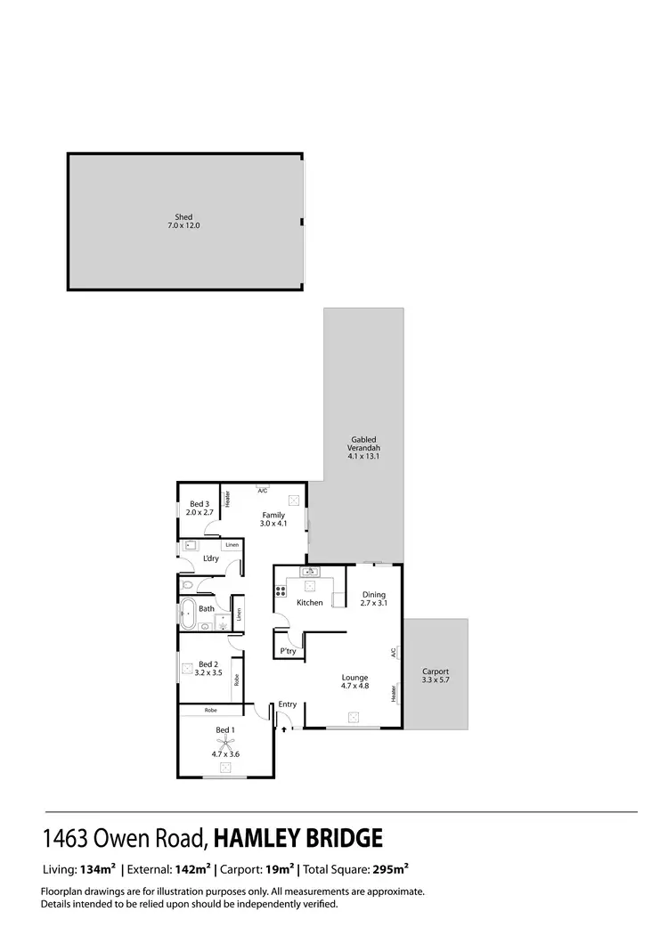 Floorplan of Homely house listing, 1463 Owen Road, Hamley Bridge SA 5401