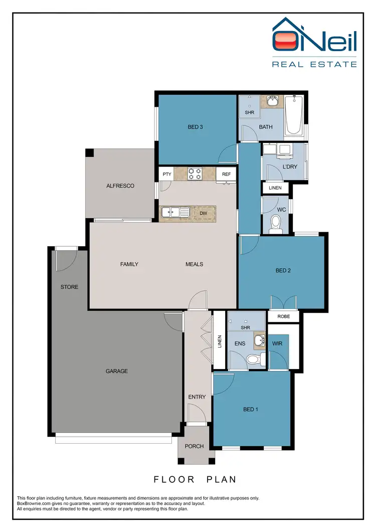 Floorplan of Homely house listing, 9/13 Durling Place, Kelmscott WA 6111