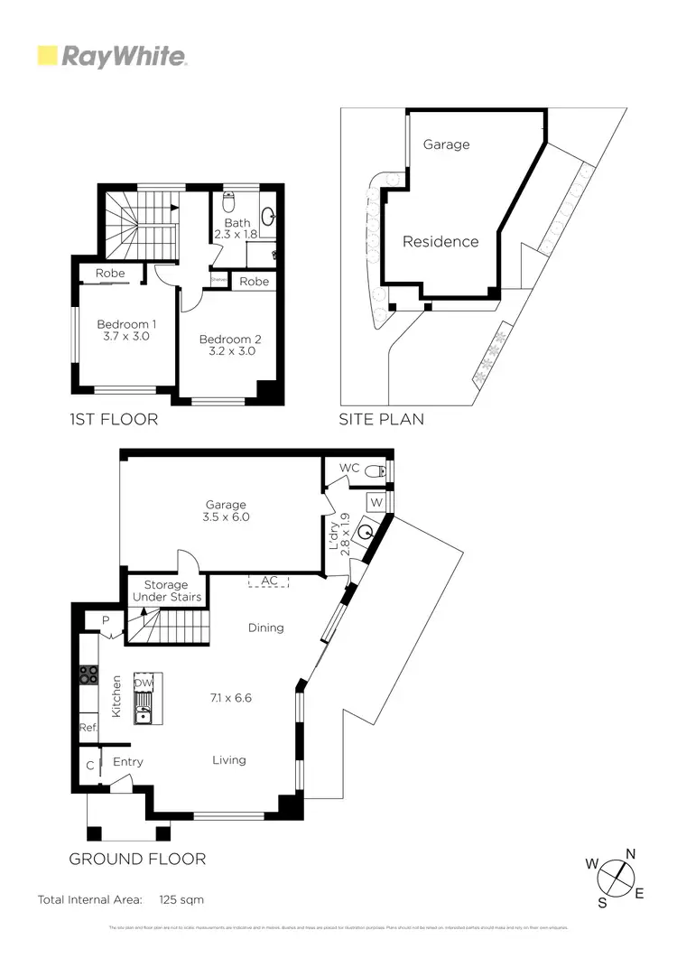 Floorplan of Homely townhouse listing, 1/8 Lord Place, Braybrook VIC 3019