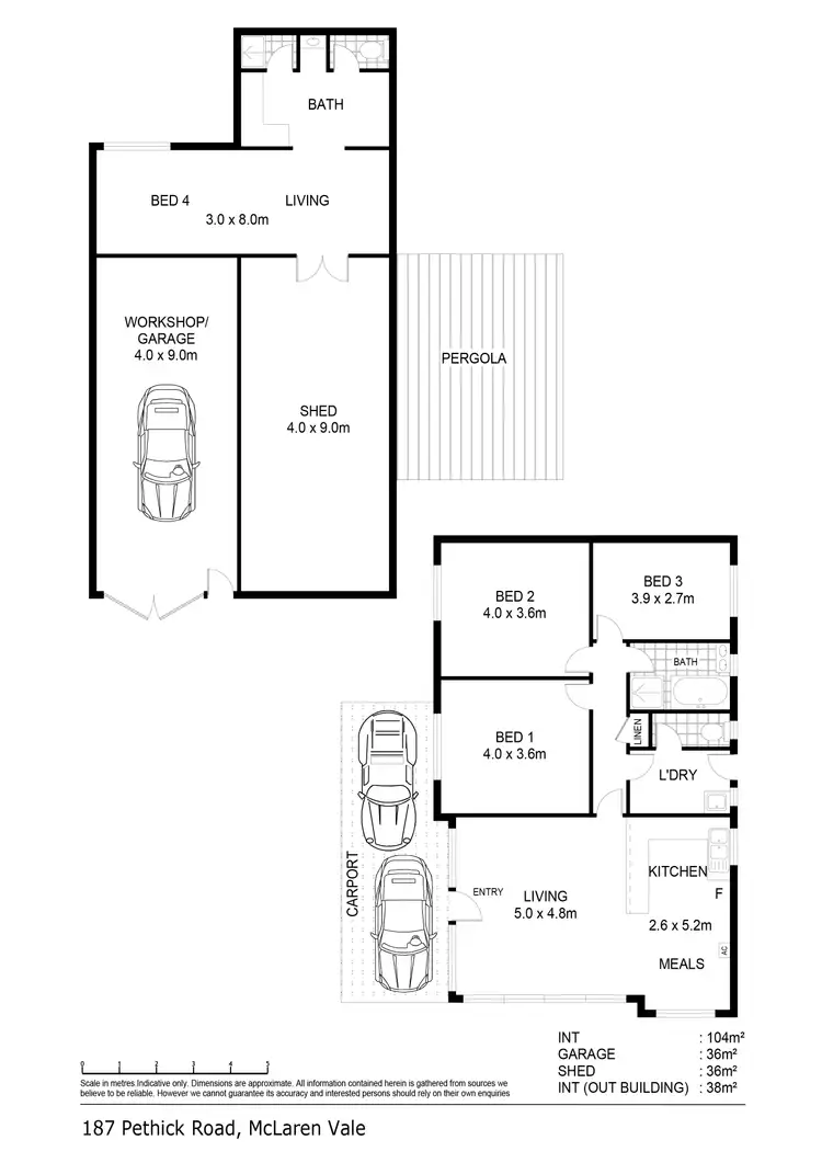 Floorplan of Homely house listing, 187 Pethick Road, Mclaren Vale SA 5171