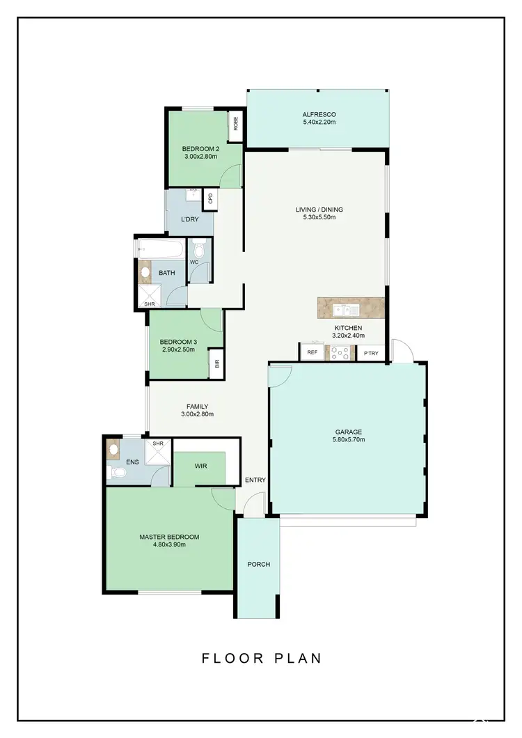 Floorplan of Homely house listing, 8 Mears Way, Hilbert WA 6112