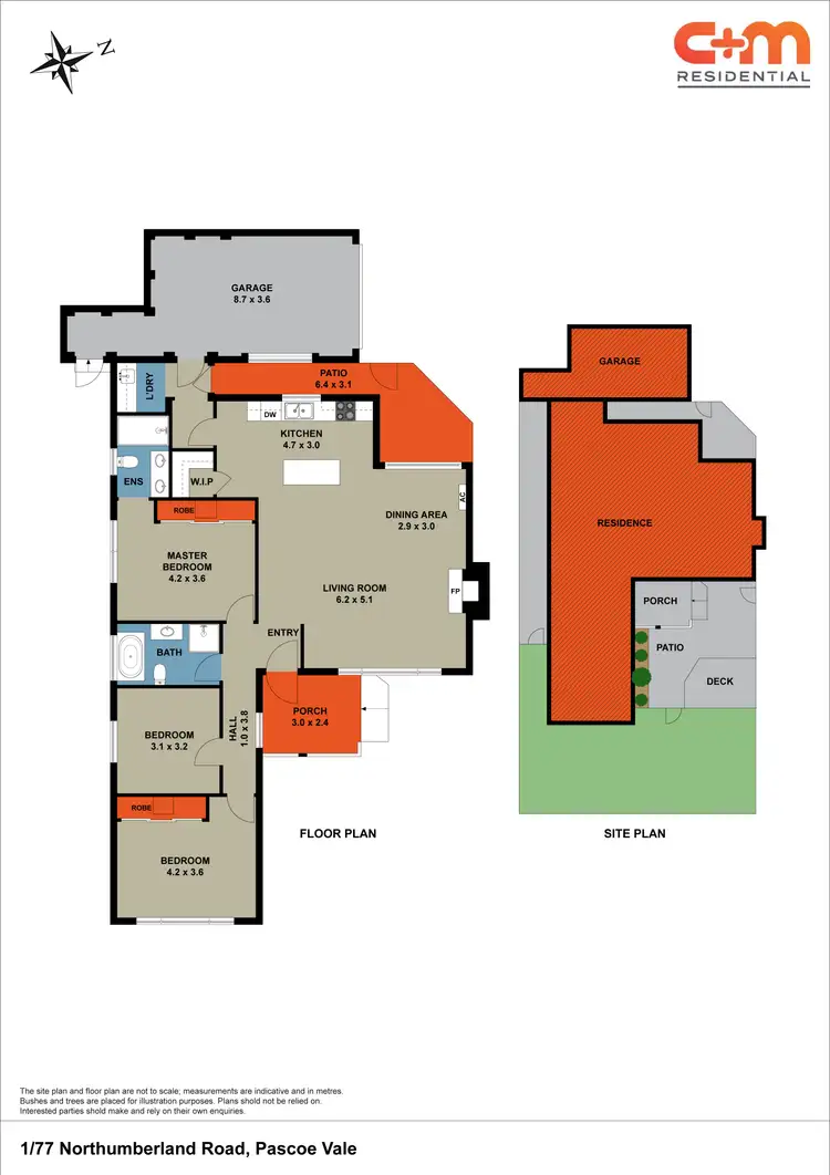 Floorplan of Homely townhouse listing, 1/77 Northumberland Road, Pascoe Vale VIC 3044