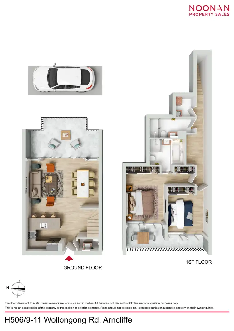 Floorplan of Homely apartment listing, H506/9-11 Wollongong Road, Arncliffe NSW 2205