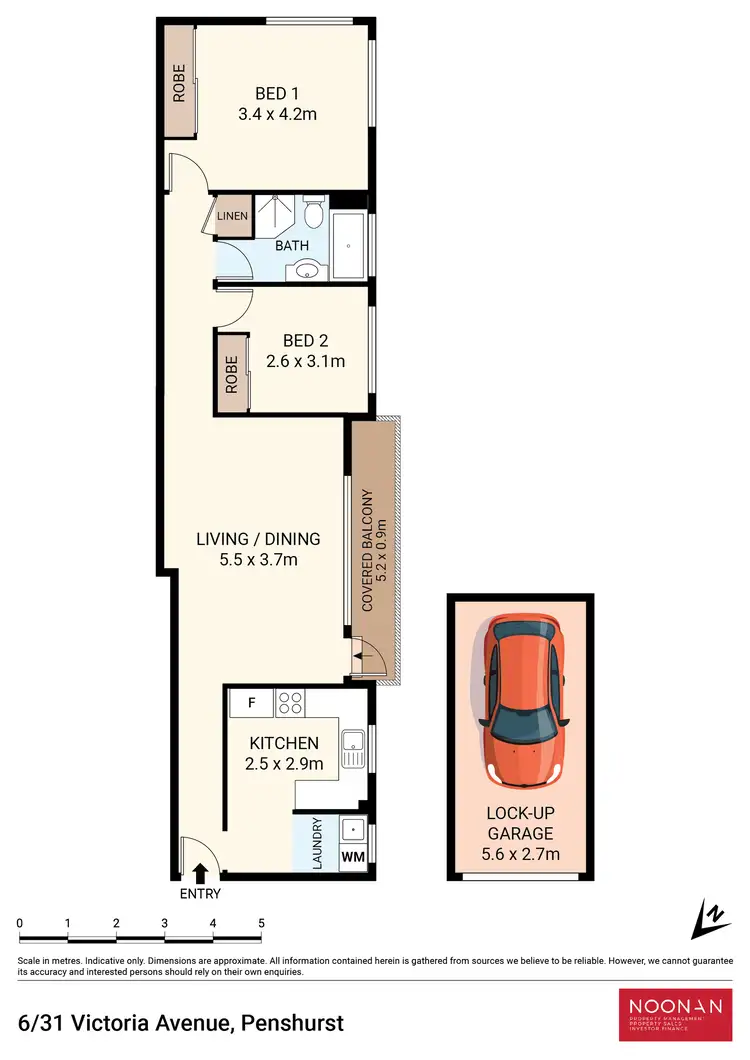 Floorplan of Homely apartment listing, 6/31 Victoria Avenue, Penshurst NSW 2222