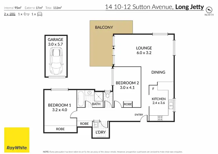 Floorplan of Homely other listing, 14/10-12 Sutton Avenue, Long Jetty NSW 2261