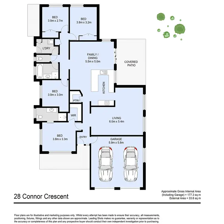 Floorplan of Homely house listing, 28 Connor Crescent, Caboolture QLD 4510