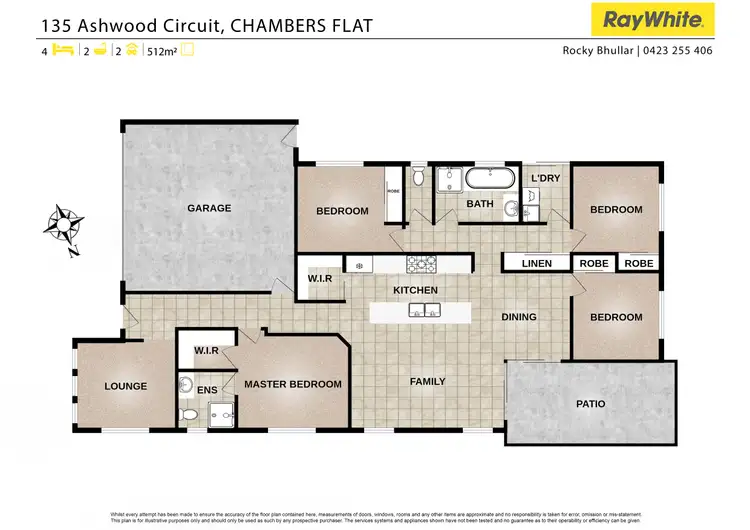 Floorplan of Homely house listing, 135 Ashwood Circuit, Chambers Flat QLD 4133