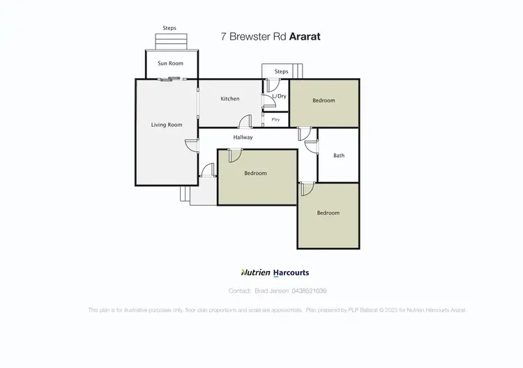 Floorplan of Homely house listing, 7 Brewster Road, Ararat VIC 3377