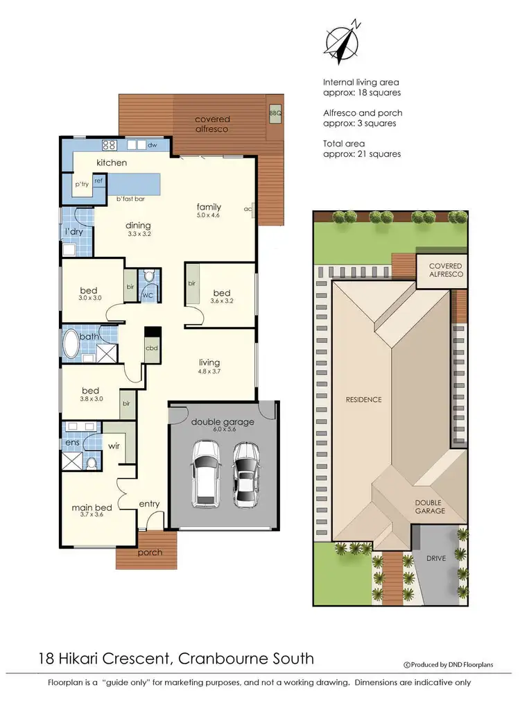 Floorplan of Homely house listing, 18 Hikari Crescent, Cranbourne South VIC 3977