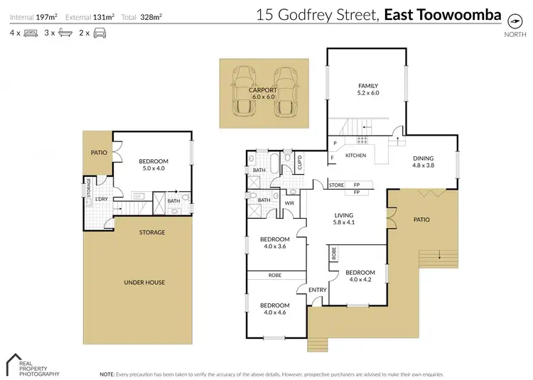 Floorplan of Homely house listing, 15 Godfrey Street, East Toowoomba QLD 4350