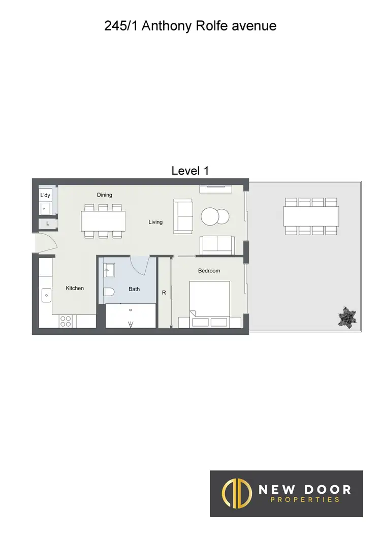 Floorplan of Homely apartment listing, 245/1 Anthony Rolfe Avenue, Gungahlin ACT 2912