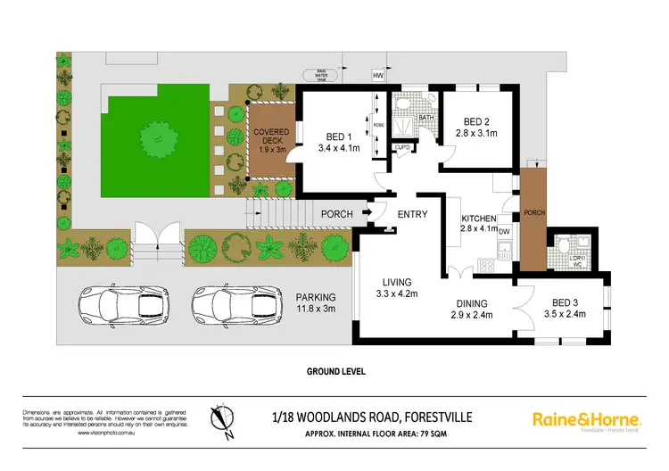 Floorplan of Homely house listing, 1/18 Woodlands Road, Forestville NSW 2087