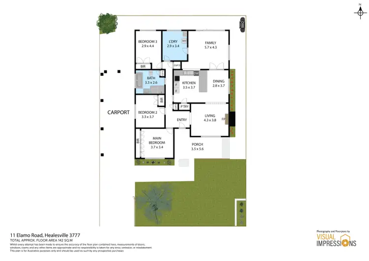 Floorplan of Homely house listing, 11 Elamo Road, Healesville VIC 3777