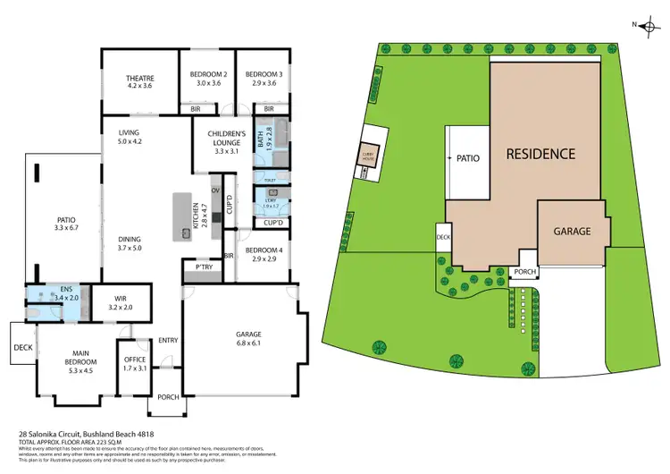 Floorplan of Homely house listing, 28 Salonika Circuit, Bushland Beach QLD 4818
