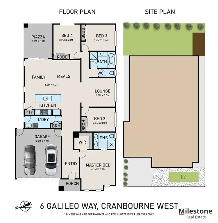 Floorplan of Homely house listing, 6 Galileo Way, Cranbourne West VIC 3977