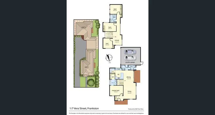 Floorplan of Homely townhouse listing, 1/7 Vera Street, Frankston VIC 3199
