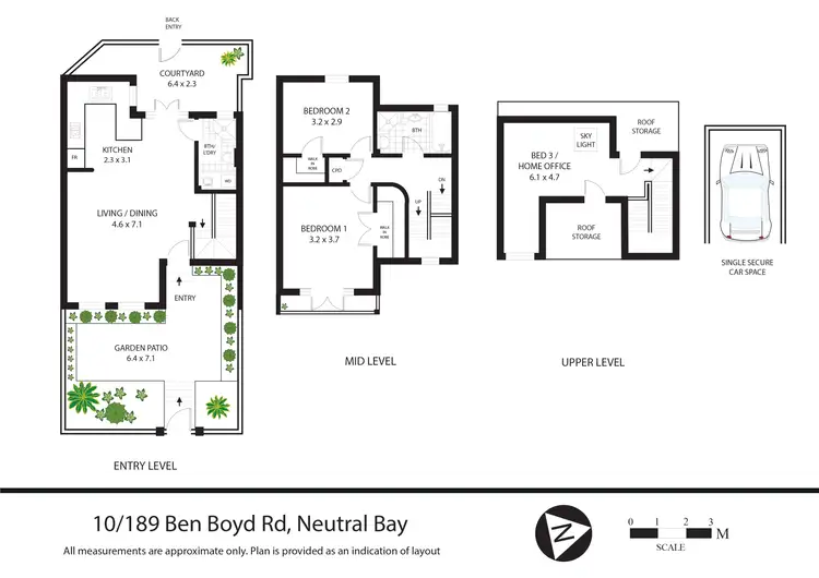 Floorplan of Homely townhouse listing, 10/189 Ben Boyd Road, Neutral Bay NSW 2089