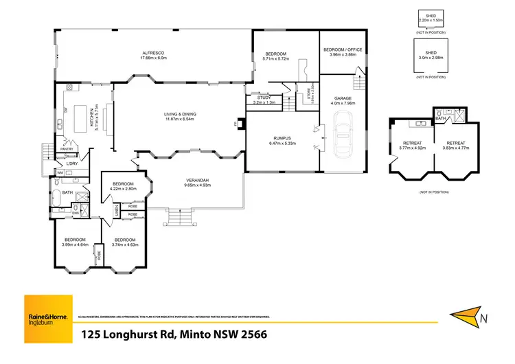 Floorplan of Homely rural property listing, 125 Longhurst Road, Minto NSW 2566