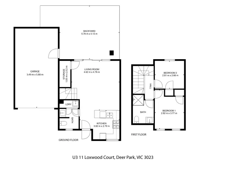 Floorplan of Homely house listing, 3/11 Loxwood Court, Deer Park VIC 3023