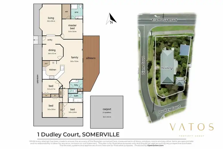 Floorplan of Homely house listing, 1 Dudley Court, Somerville VIC 3912