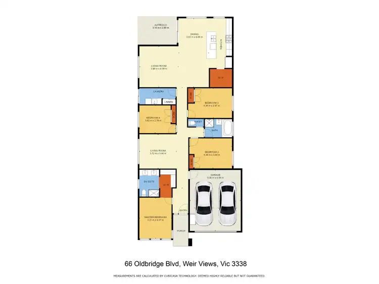 Floorplan of Homely house listing, 66 Oldbridge Boulevard, Weir Views VIC 3338