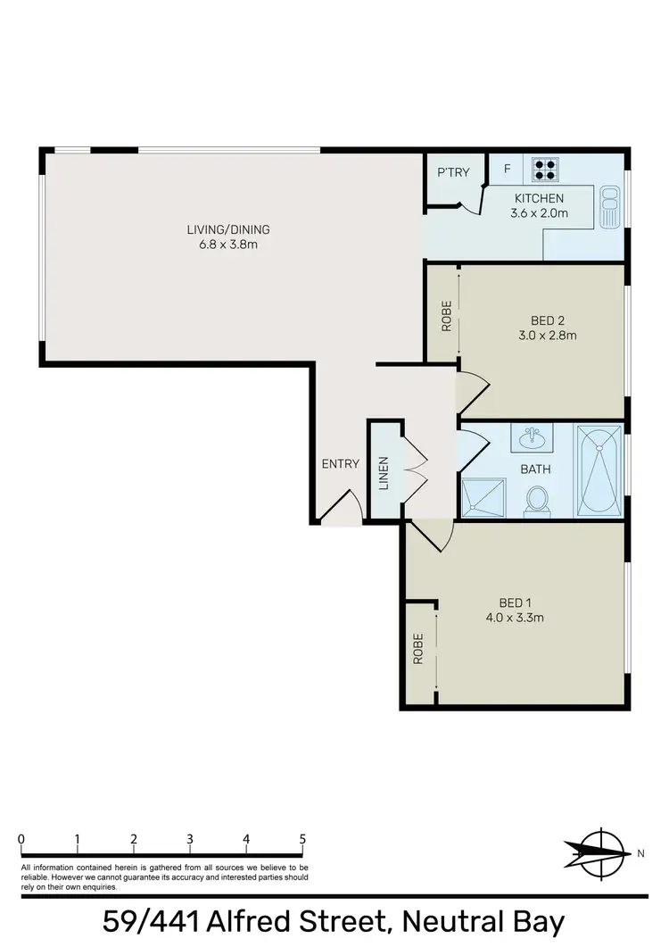 Floorplan of Homely apartment listing, 59/441 Alfred Street North, Neutral Bay NSW 2089