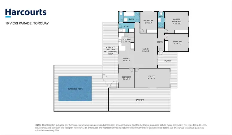 Floorplan of Homely house listing, 16 Vicki Parade, Torquay QLD 4655