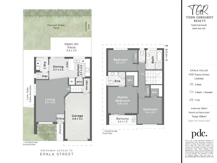 Floorplan of Homely townhouse listing, 17/27 Epala Street, Carina QLD 4152