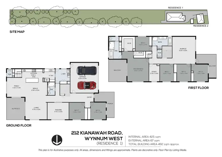 Floorplan of Homely house listing, 212 Kianawah Road, Wynnum West QLD 4178