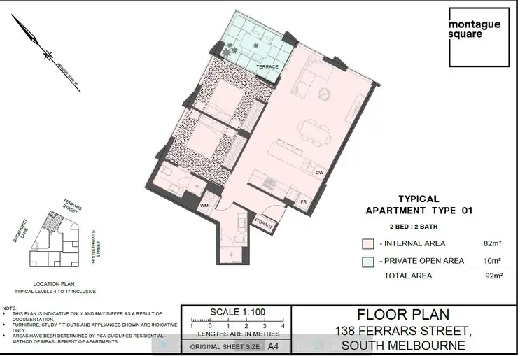 Floorplan of Homely apartment listing, 401/138 Ferrars Street, South Melbourne VIC 3205