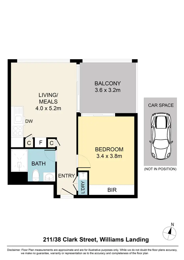 Floorplan of Homely apartment listing, 211/38 Clark Street, Williams Landing VIC 3027