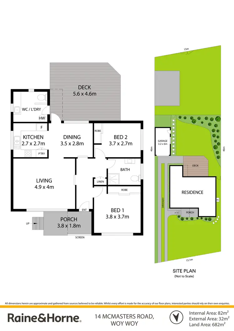 Floorplan of Homely house listing, 14 Mcmasters Road, Woy Woy NSW 2256