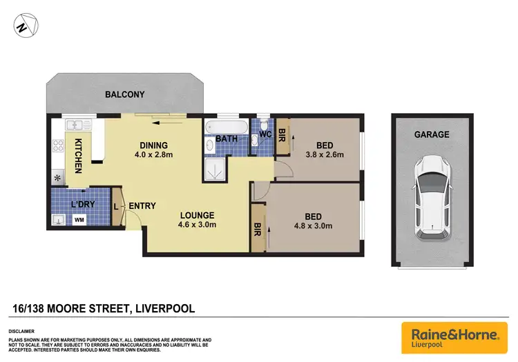 Floorplan of Homely unit listing, 16/138 Moore Street, Liverpool NSW 2170