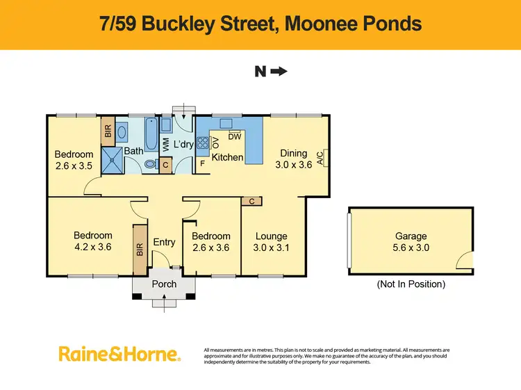 Floorplan of Homely villa listing, 7/59 Buckley Street, Moonee Ponds VIC 3039
