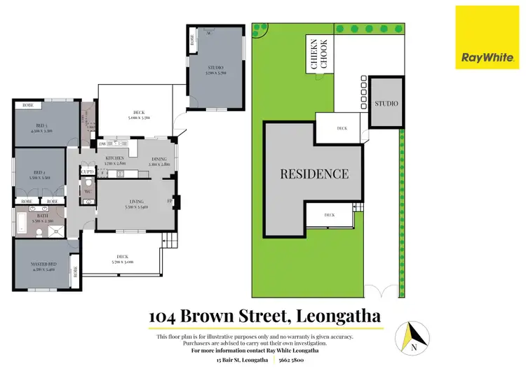 Floorplan of Homely house listing, 104 Brown Street, Leongatha VIC 3953