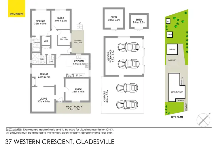 Floorplan of Homely house listing, 37 Western Crescent, Gladesville NSW 2111