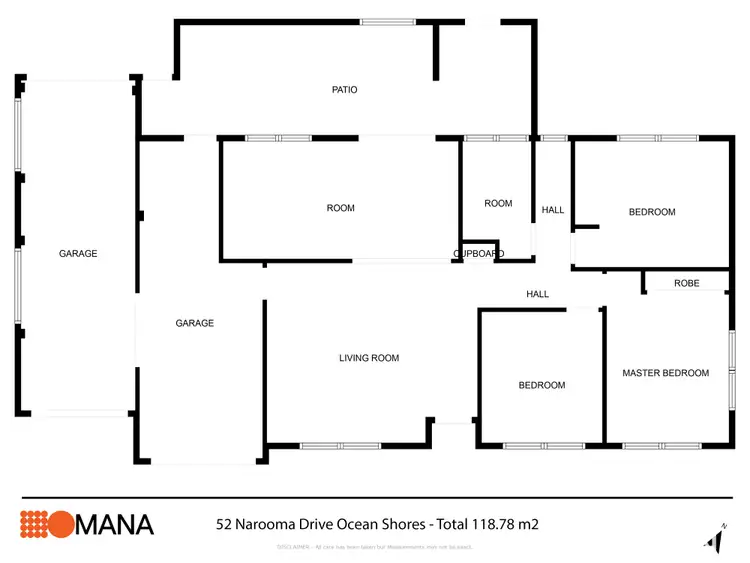 Floorplan of Homely house listing, 52 Narooma Dr, Ocean Shores NSW 2483