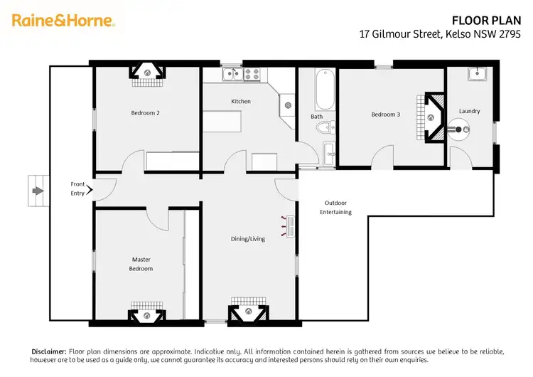 Floorplan of Homely house listing, 17 Gilmour Street, Kelso NSW 2795