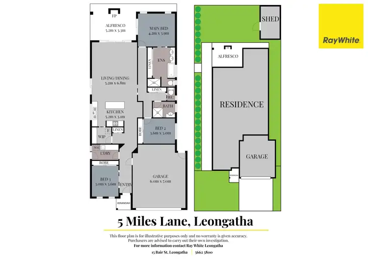 Floorplan of Homely house listing, 5 Miles Lane, Leongatha VIC 3953