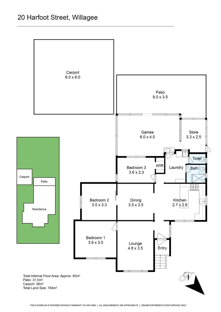 Floorplan of Homely house listing, 20 Harfoot Street, Willagee WA 6156
