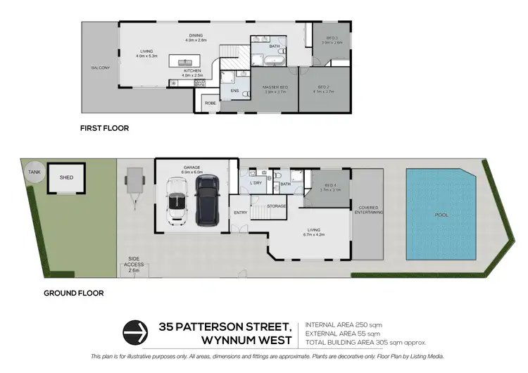 Floorplan of Homely house listing, 35 Patterson Street, Wynnum West QLD 4178