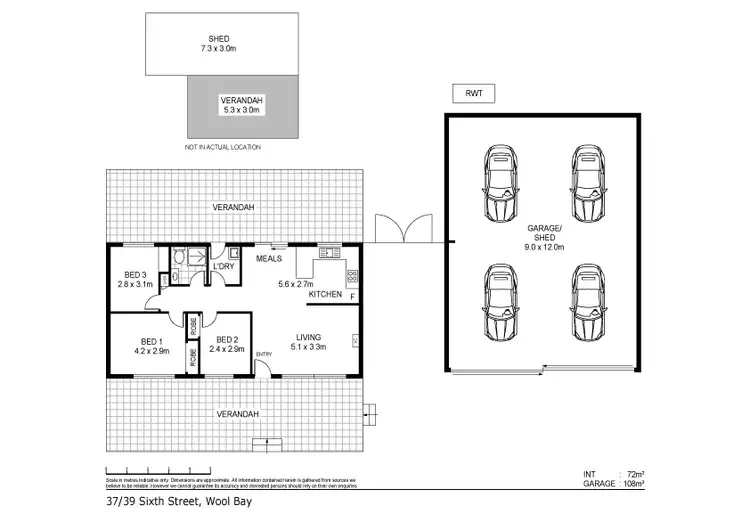 Floorplan of Homely house listing, 37-39 Sixth Street, Wool Bay SA 5575