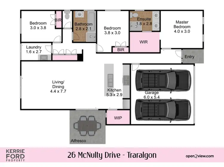 Floorplan of Homely house listing, 26 McNulty Drive, Traralgon VIC 3844