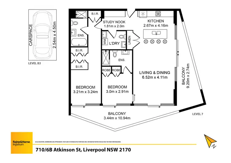 Floorplan of Homely apartment listing, 710/6B Atkinson Street, Liverpool NSW 2170