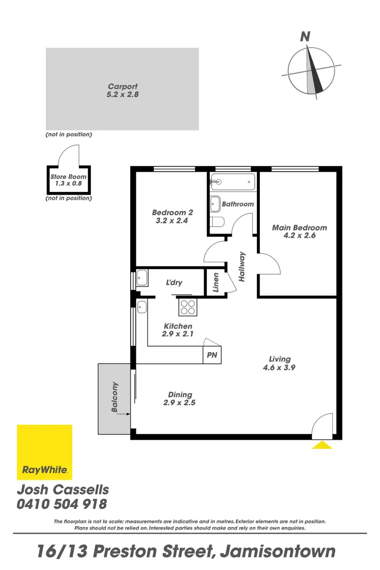 Floorplan of Homely unit listing, 16/13 Preston Street, Jamisontown NSW 2750
