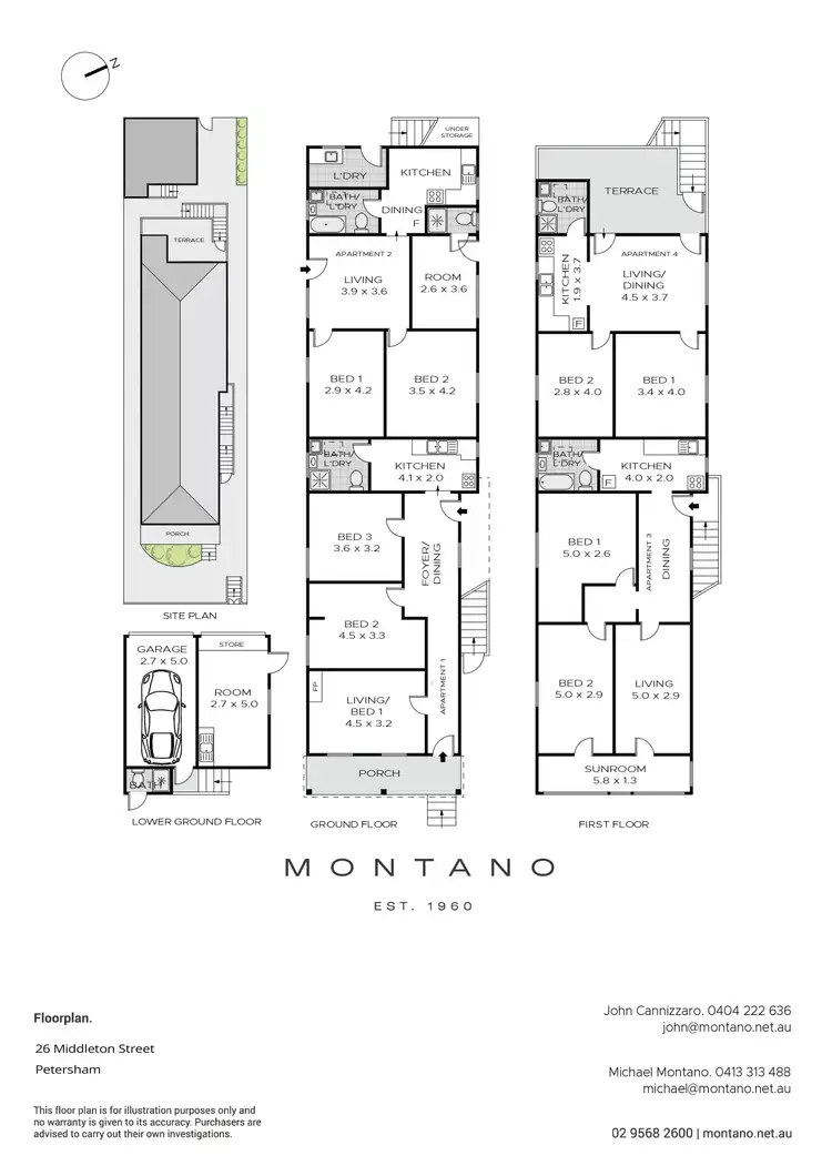 Floorplan of Homely house listing, 26 Middleton Street, Petersham NSW 2049