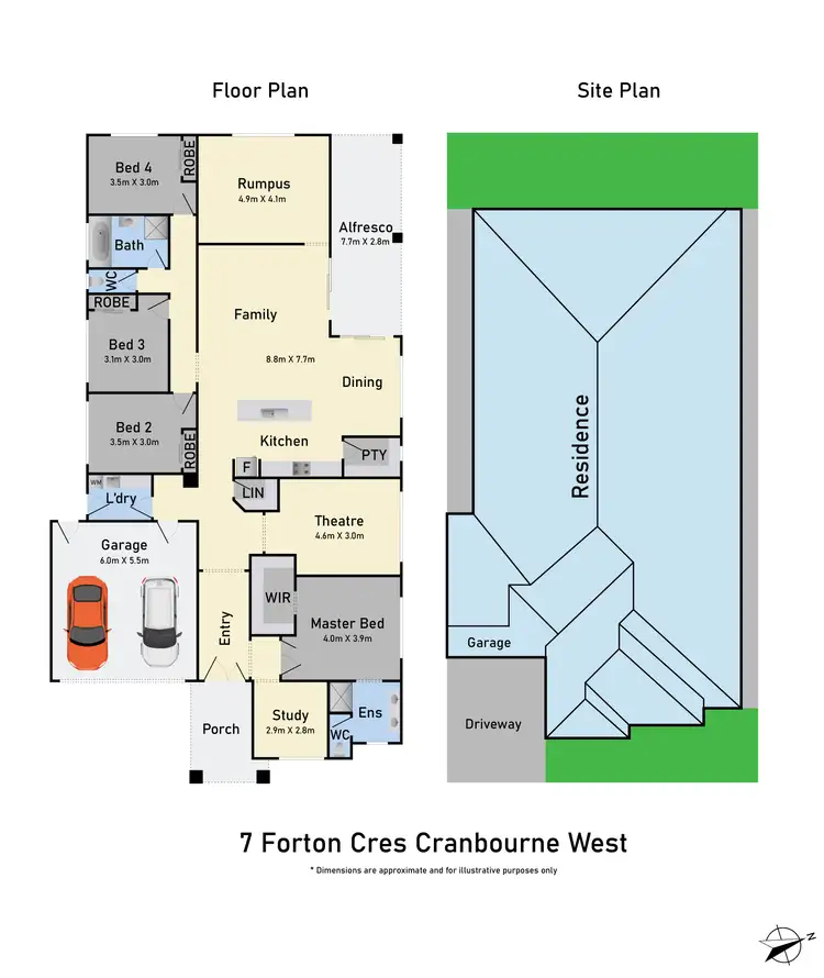 Floorplan of Homely house listing, 7 Forton Crescent, Cranbourne West VIC 3977