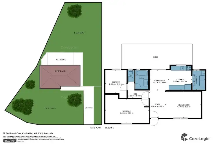 Floorplan of Homely house listing, 73 Ferdinand Crescent, Coolbellup WA 6163